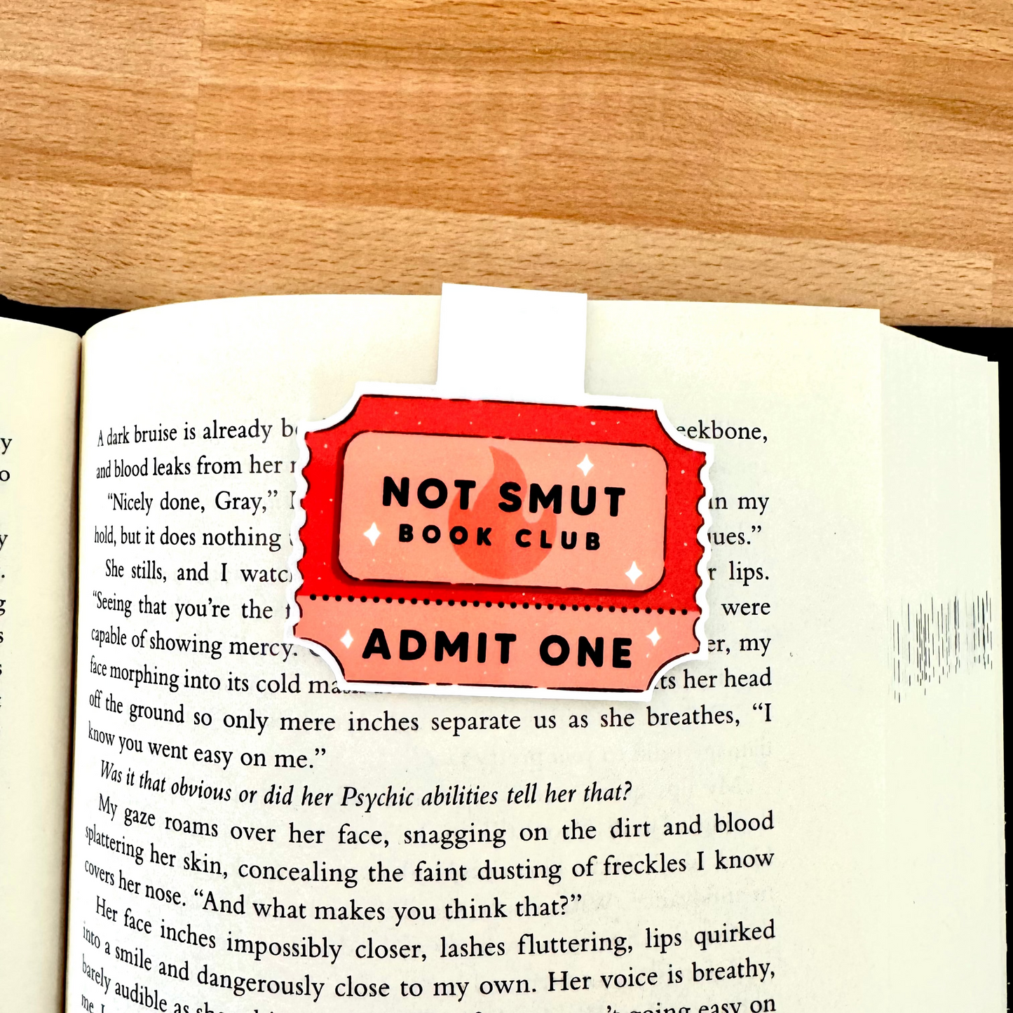 Magnetic Bookmark - Not Smut Book Club Ticket