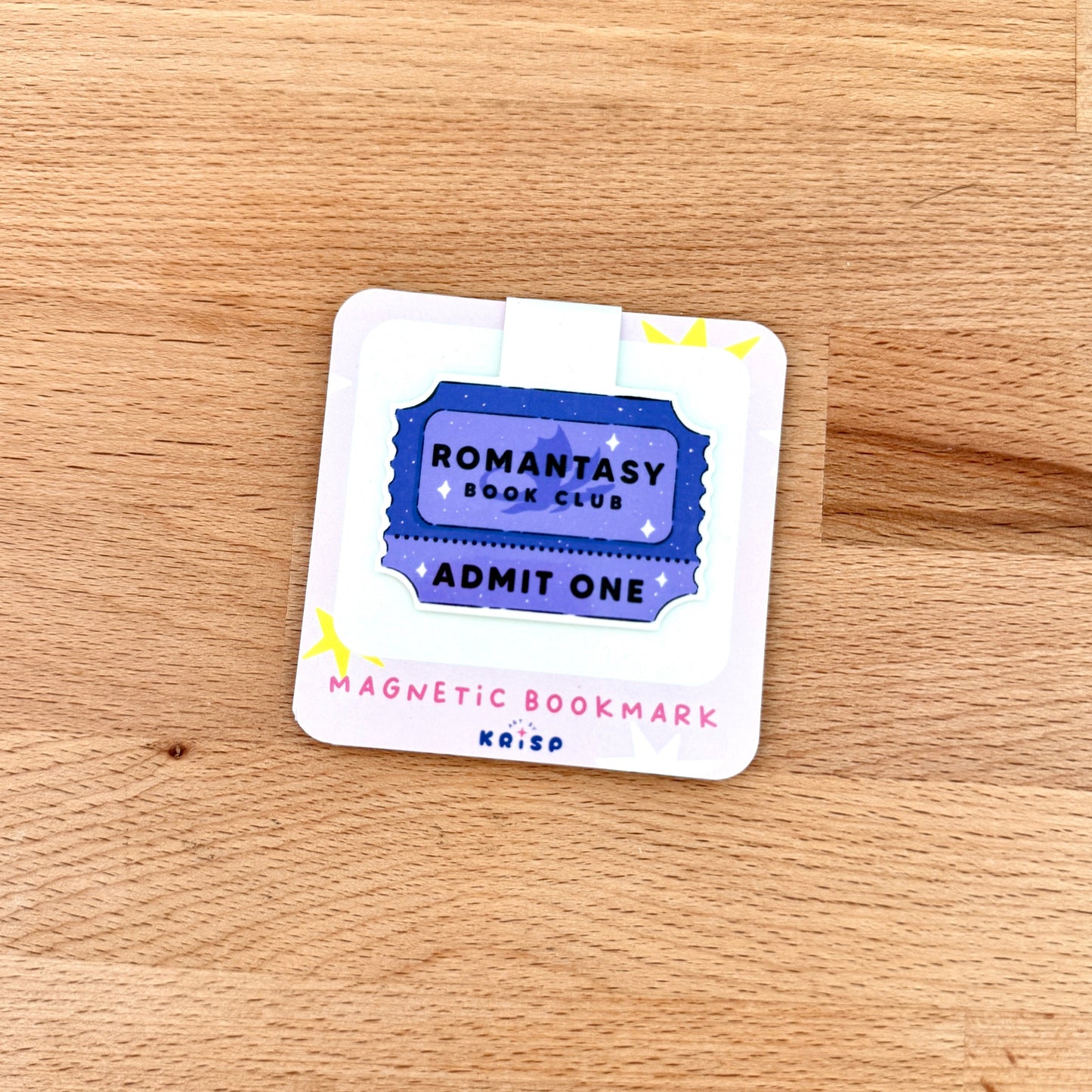Magnetic Bookmark - Romantasy Book Club Ticket