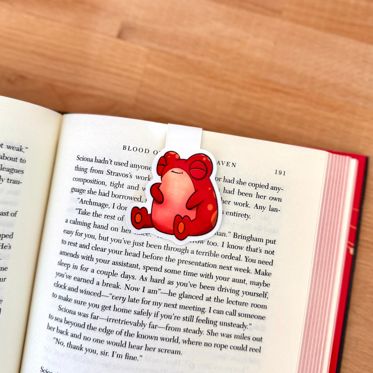 Magnetic Bookmark - Red Frog