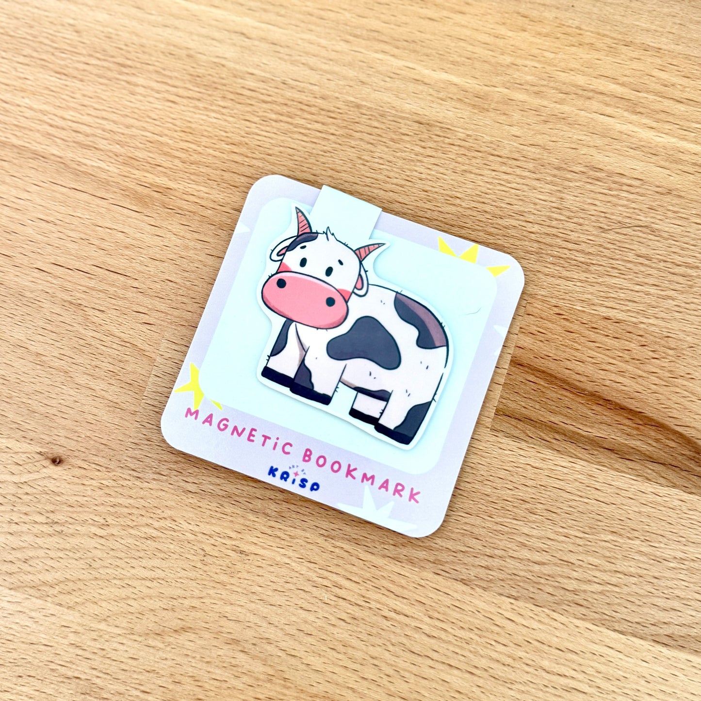 Magnetic Bookmark - Cow