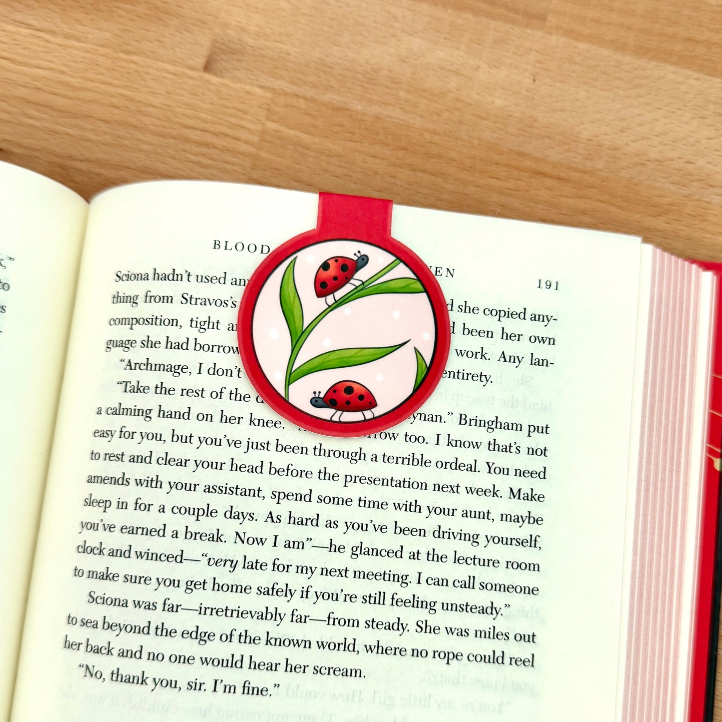 Magnetic Bookmark - Ladybugs