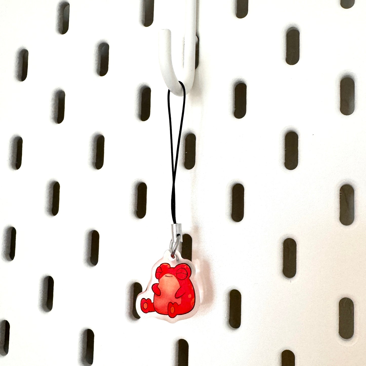 Red Frog Phone Charm