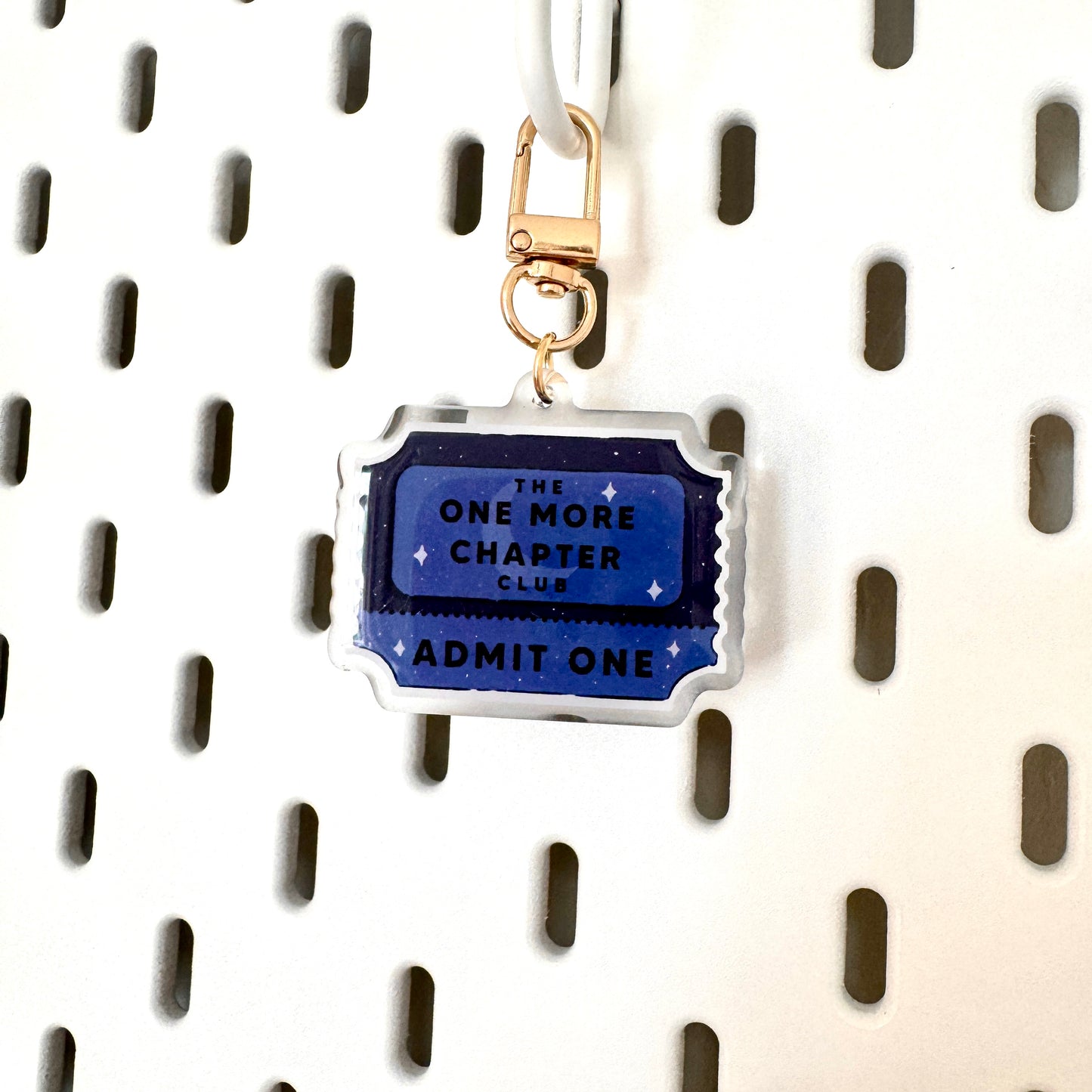 One More Chapter Book Club Keychain
