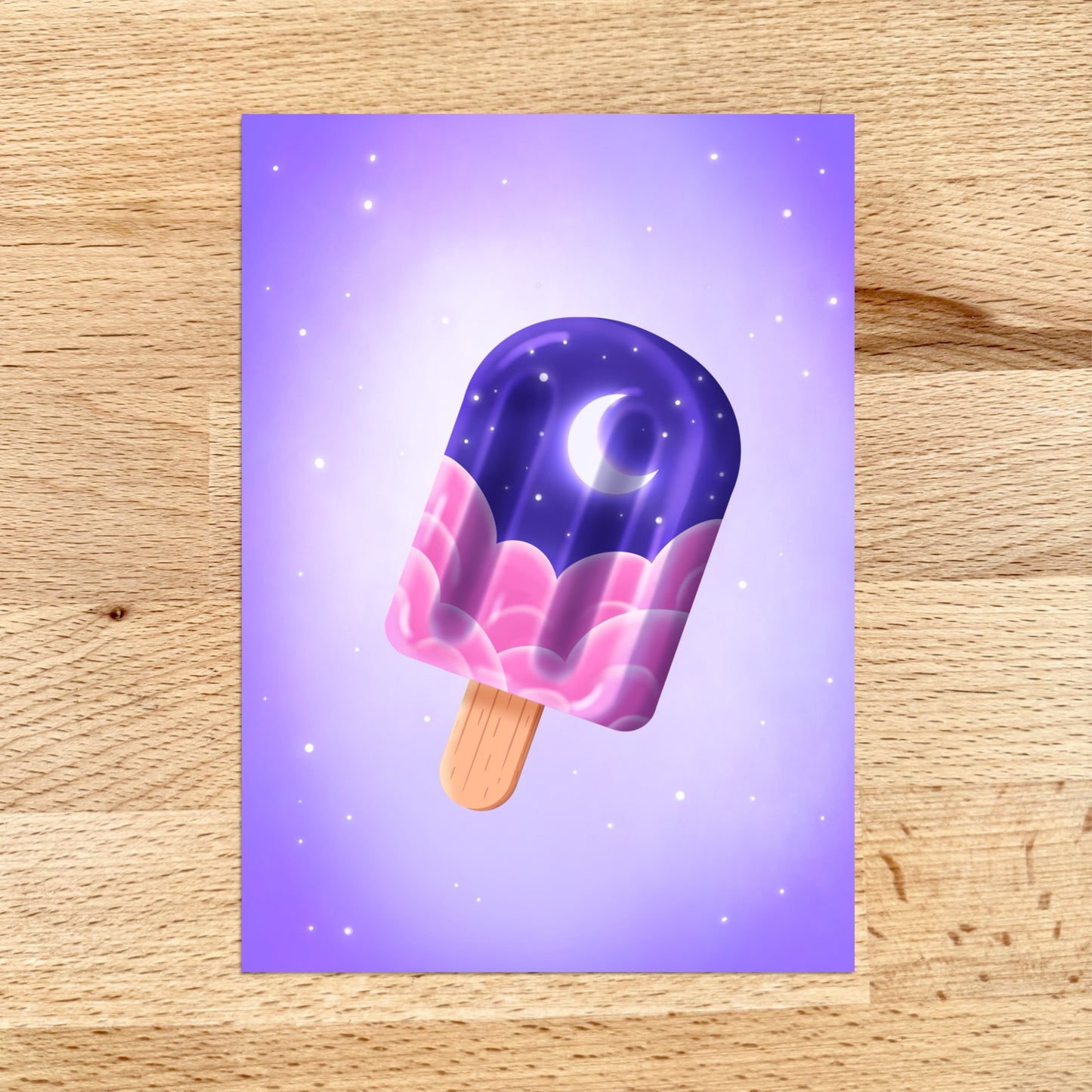 Space Popsicle Mini Print (5x7)