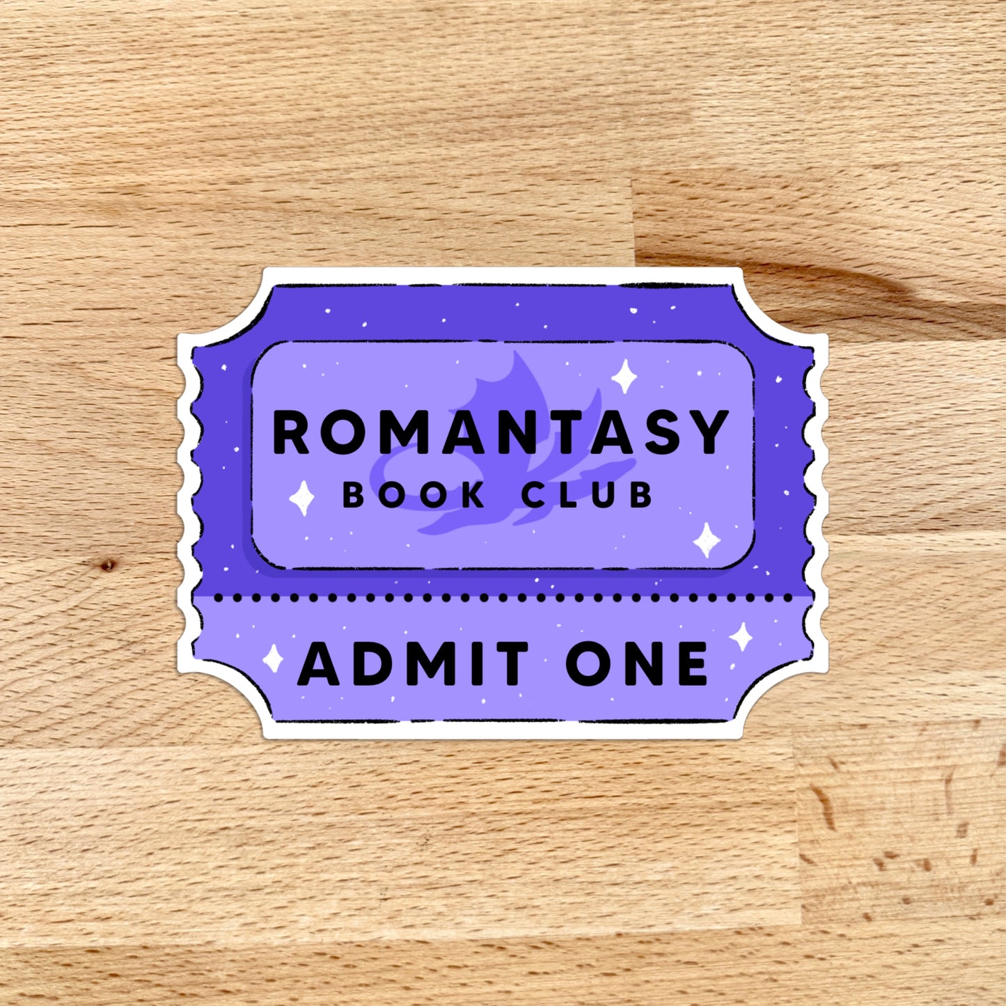 Sticker - Romantasy Book Club Ticket