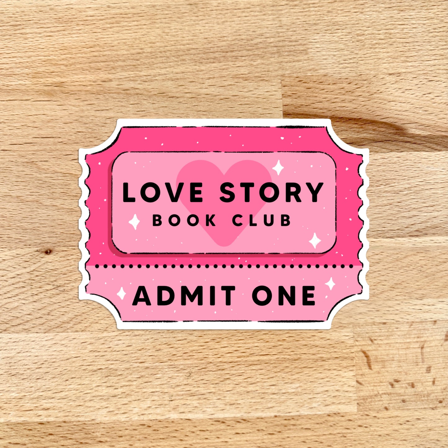 Sticker - Love Story Book Club Ticket