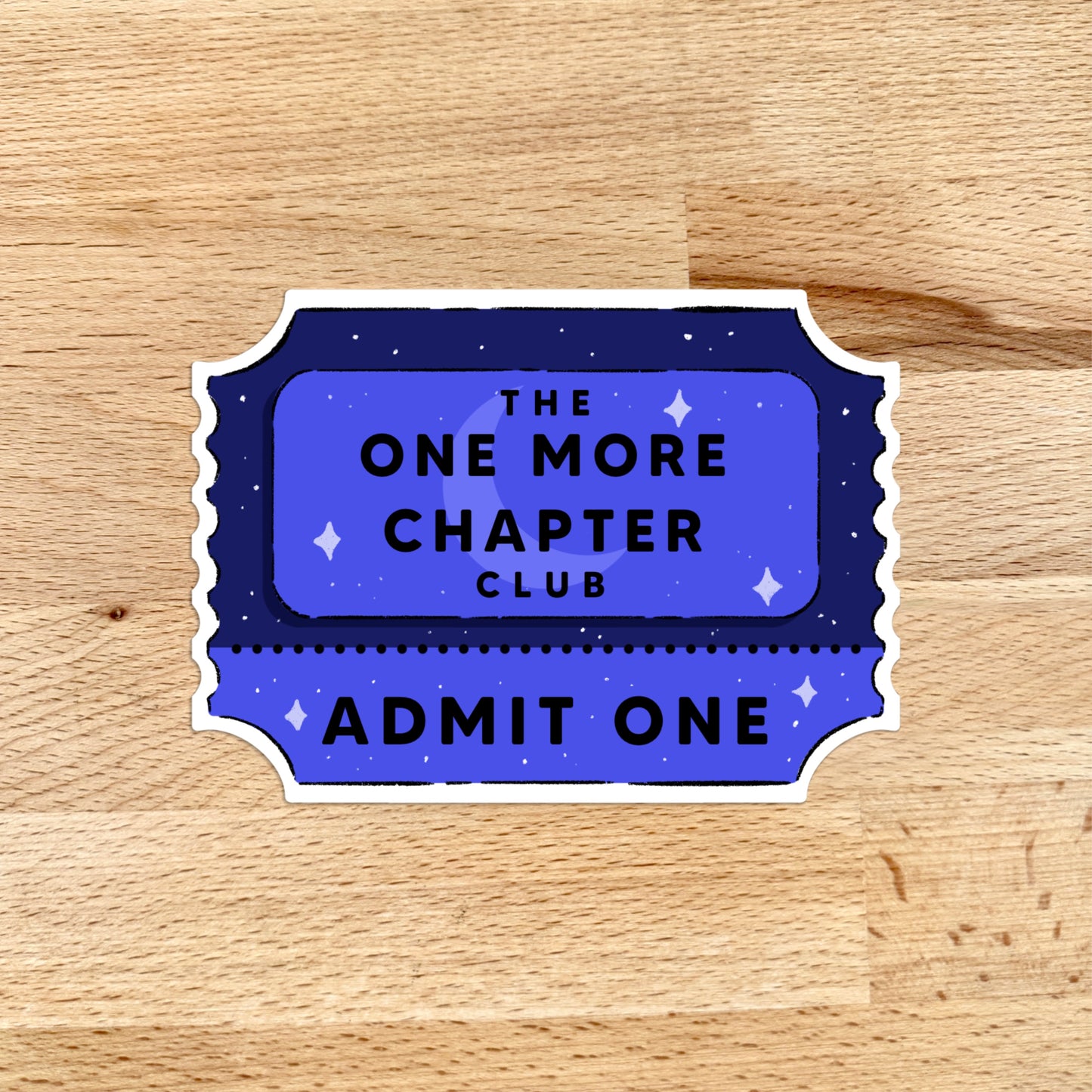 Sticker - One More Chapter Book Club Ticket