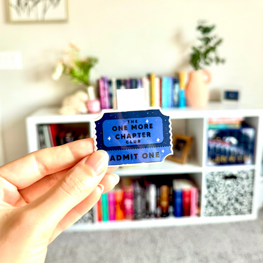 Magnetic Bookmark - One More Chapter Book Club Ticket