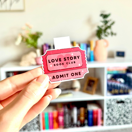Magnetic Bookmark - Love Story Book Club Ticket
