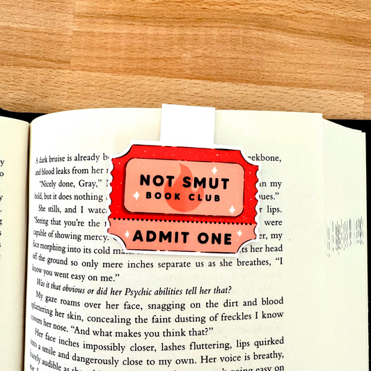 Magnetic Bookmark - Not Smut Book Club Ticket