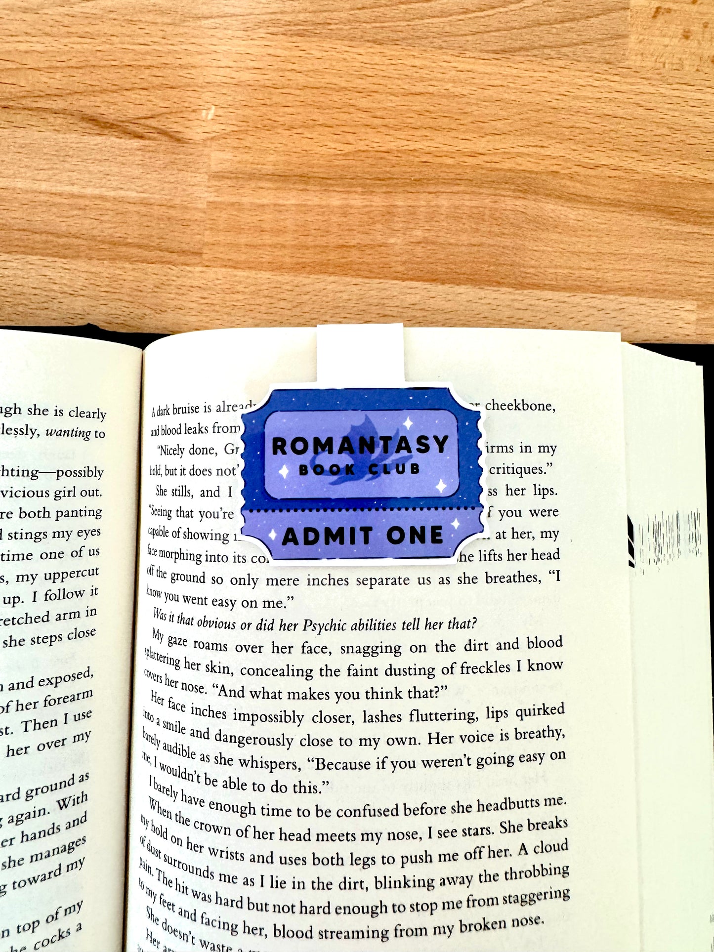 Magnetic Bookmark - Romantasy Book Club Ticket