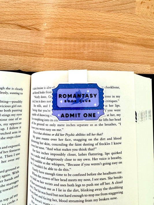 Magnetic Bookmark - Romantasy Book Club Ticket