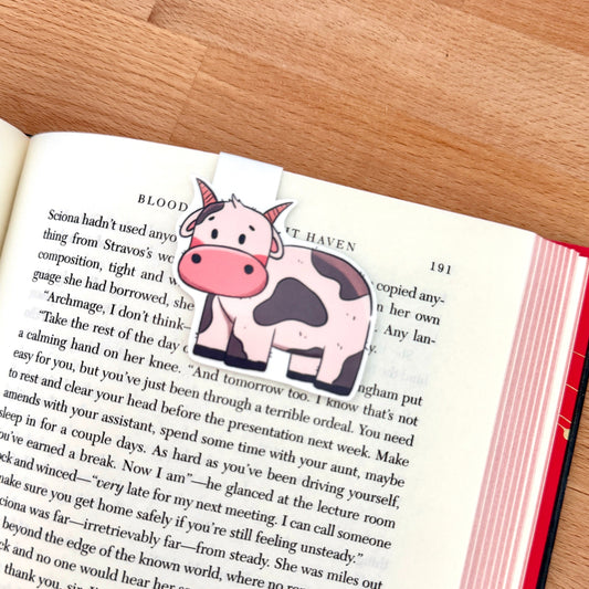 Magnetic Bookmark - Cow