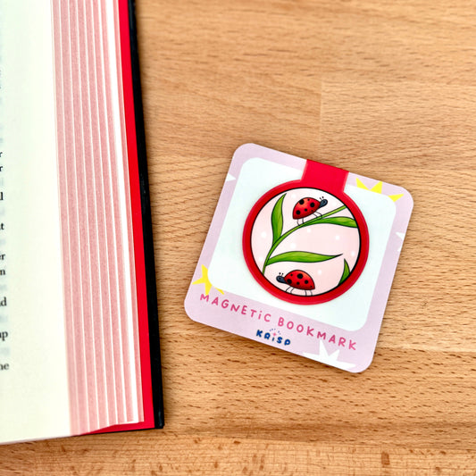Magnetic Bookmark - Ladybugs