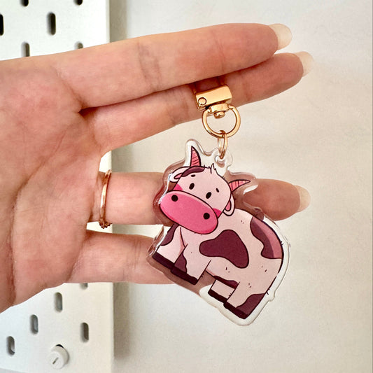 Cow Keychain