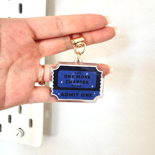 One More Chapter Book Club Keychain
