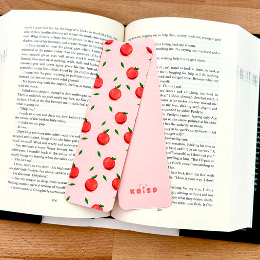 Paper Bookmark - Orange Pattern