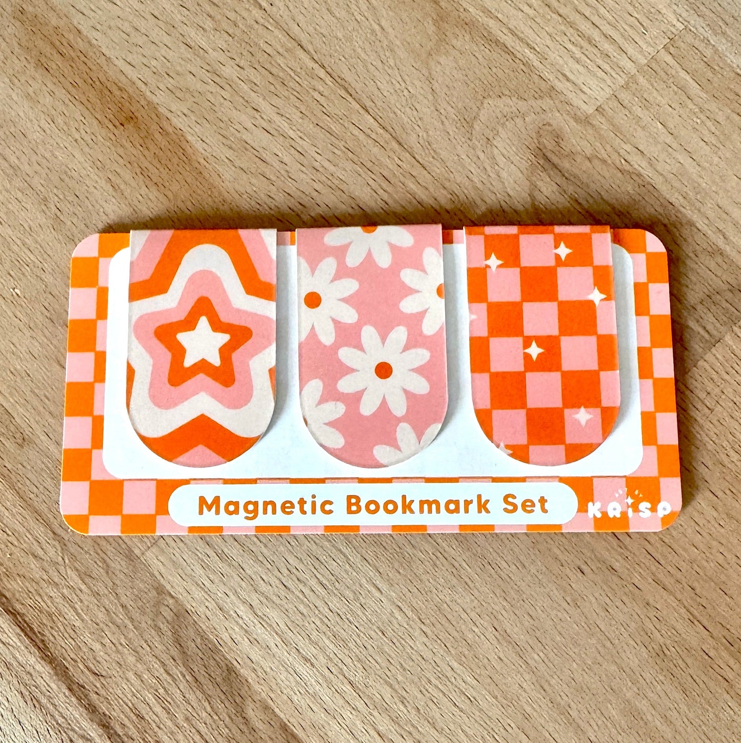 Magnetic Bookmark Set - Retro