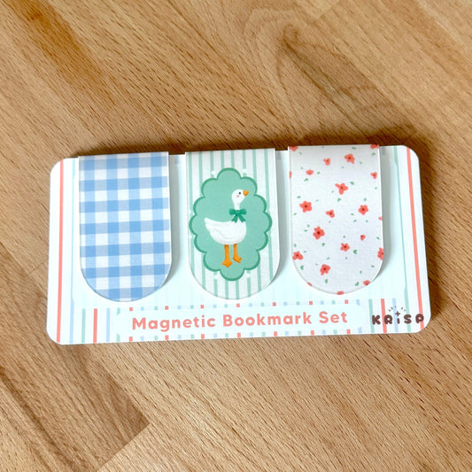 Magnetic Bookmark Set - Cottagecore