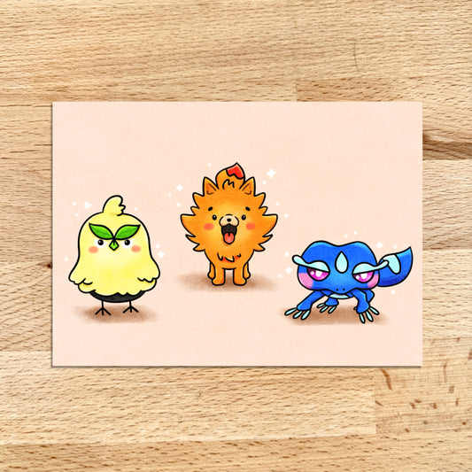 Gen 10 Starters Mini Print (5x7)