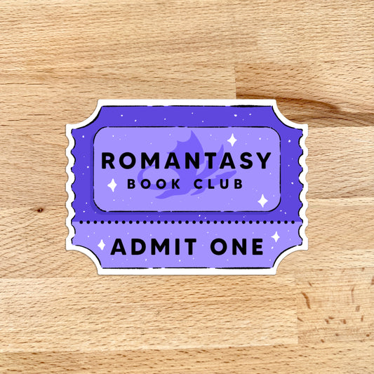Sticker - Romantasy Book Club Ticket