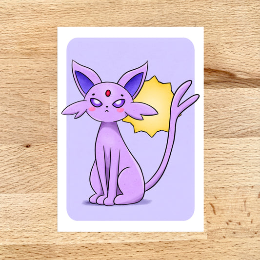 Espeon Mini Print (5x7)